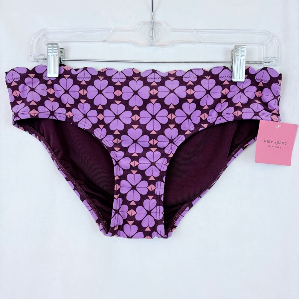 NEW Kate Spade Purple Floral Bikini Bottom